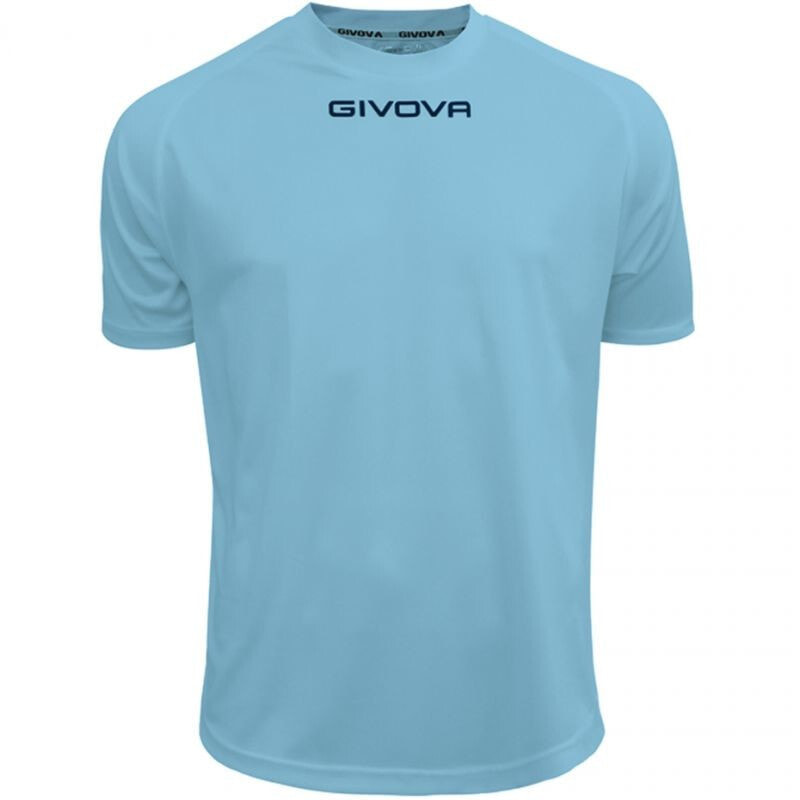Мужская футболка спортивная голубая с логотипом Givova One U MAC01-0005