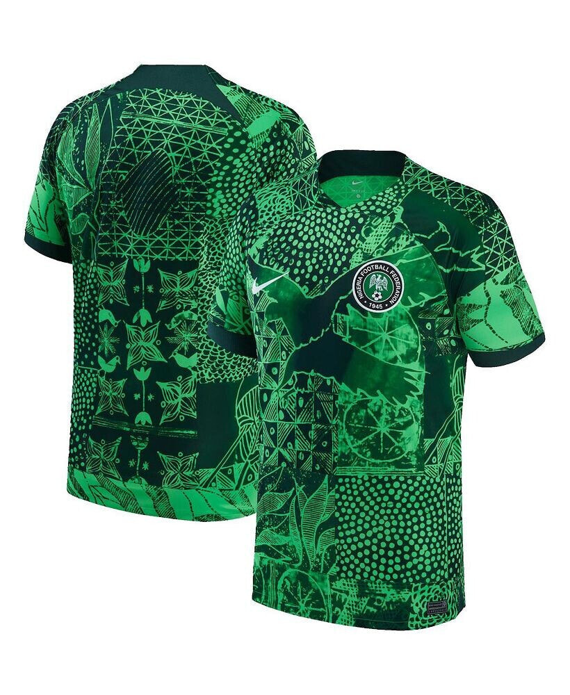 Nike big Boys Green Nigeria National Team 2022/23 Home Breathe Stadium Replica Blank Jersey