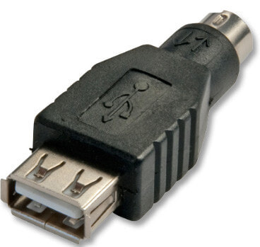 Lindy 70000 кабельный разъем/переходник USB PS/2 Черный