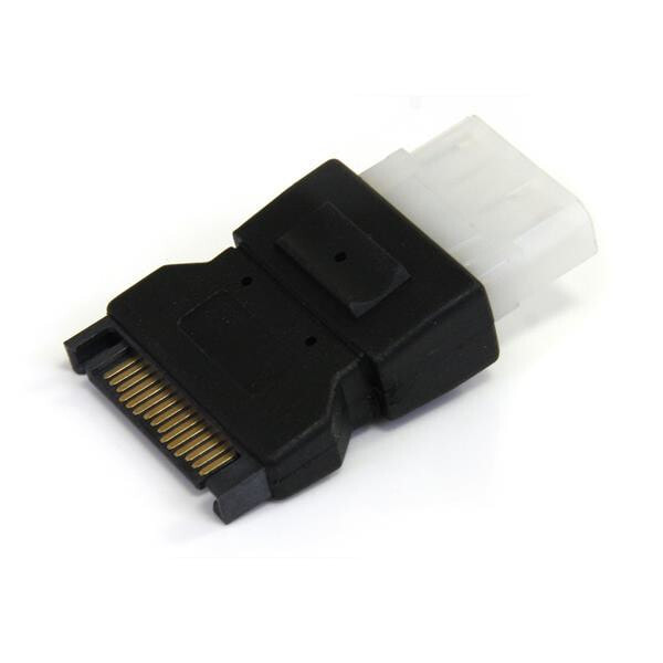StarTech.com LP4SATAFM кабельный разъем/переходник SATA (15-pin) LP4 (4-pin) Черный