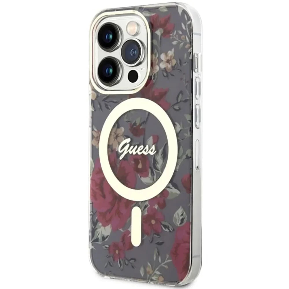 GUESS Guhmp14Lhcfwsa iPhone 14 Pro 6.1 Zielonykhaki Flower phone case