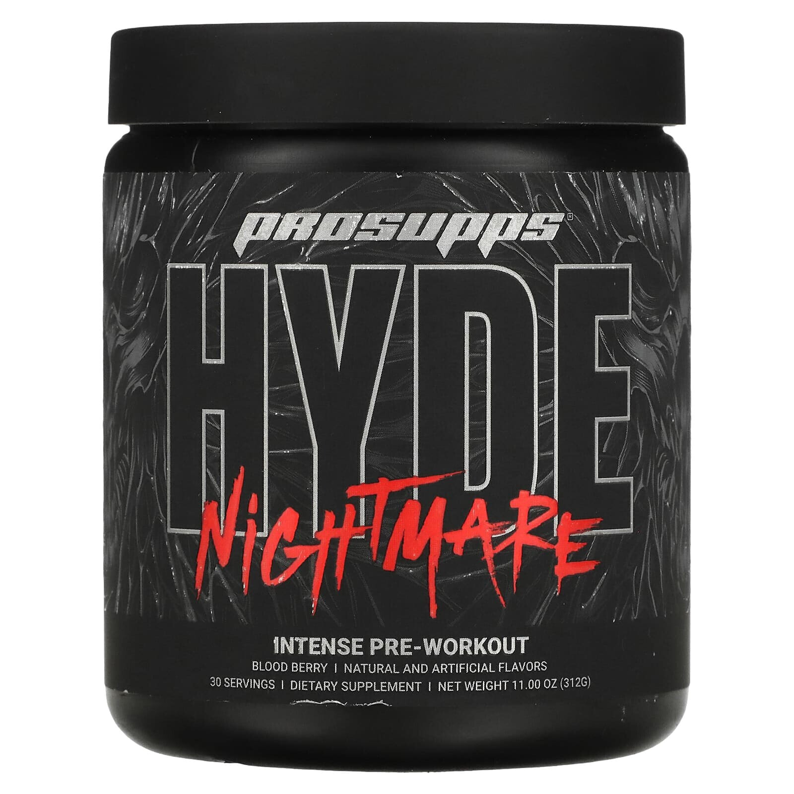 ПроСаппс, Hyde Nightmare, Intense Pre-Workout, Lightning Lemon, 11 oz (312 g)