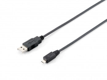 Equip 128523 USB кабель 1,8 m 2.0 USB A Micro-USB B Черный