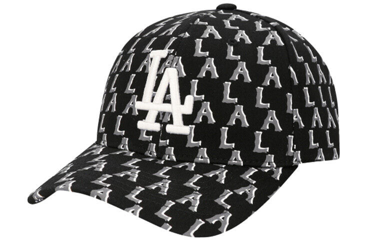 MLB 满印Logo休闲 棒球帽 男女同款 黑色/蓝色/米色 / Шапка MLB 32CPFD011