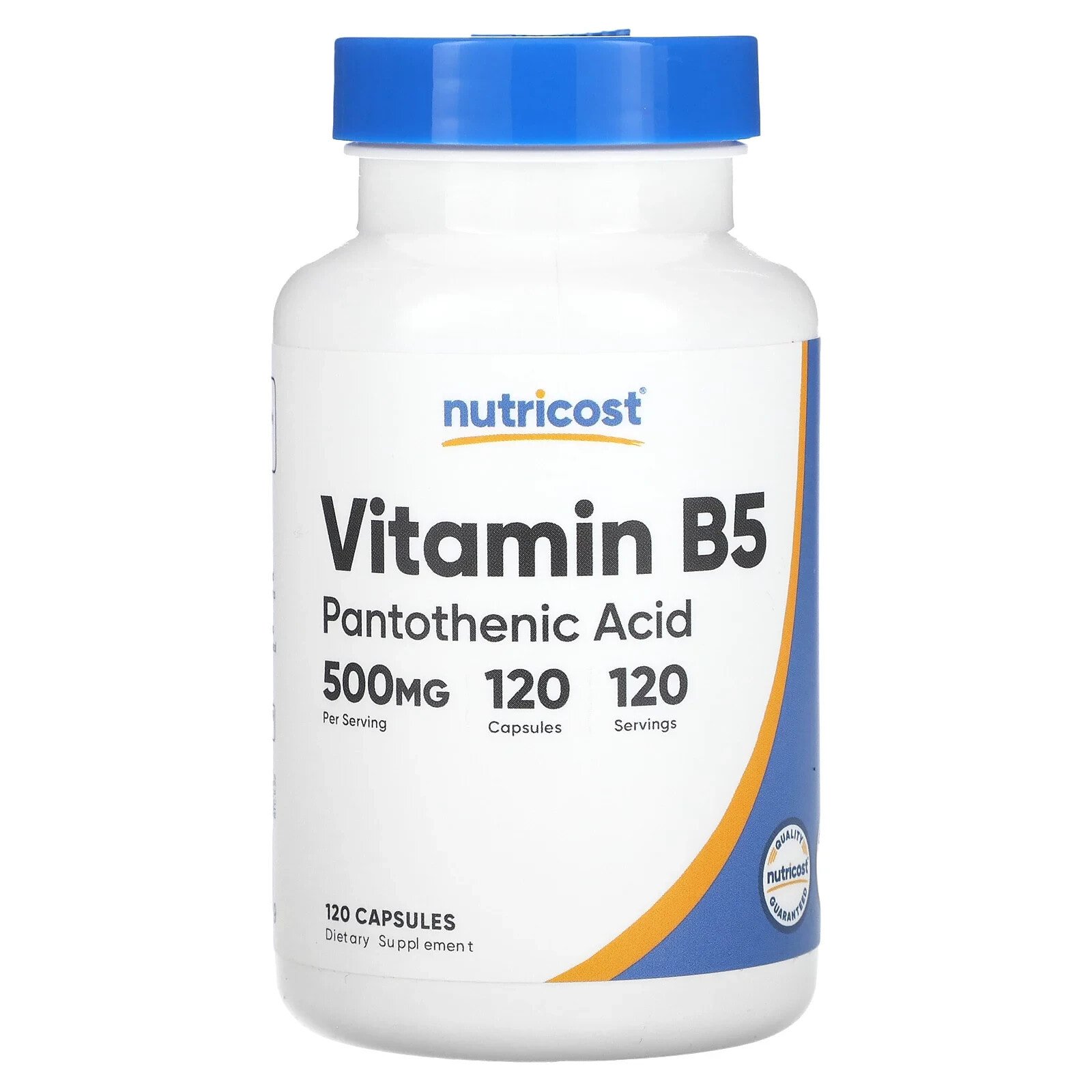 Vitamin B5, 500 mg, 120 Capsules