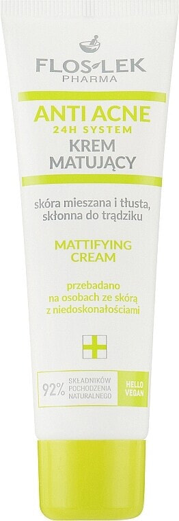 Gesichtscreme - Floslek Mattifying Mixed Oily And Acne-prone Skin Cream