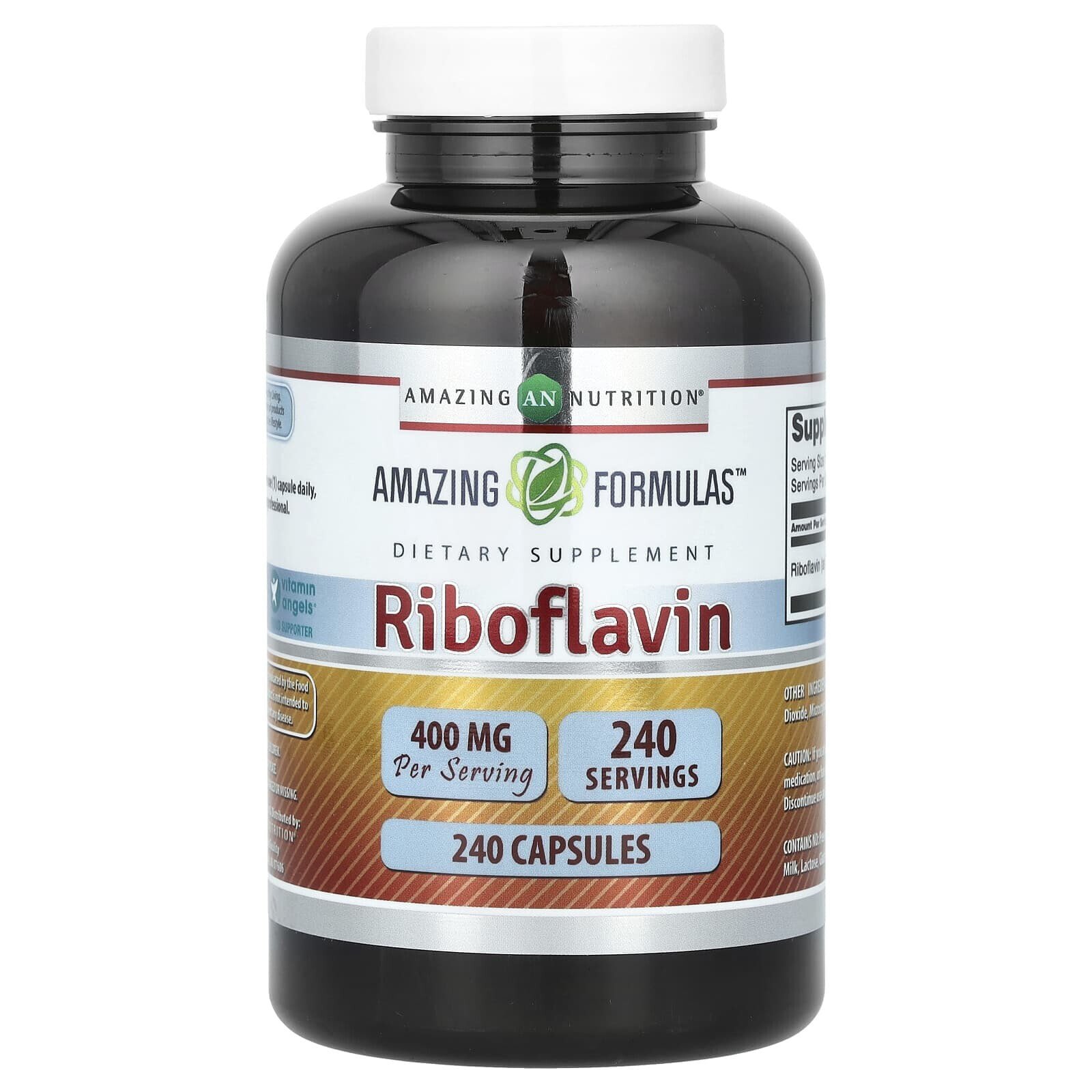 Riboflavin, 400 mg, 240 Capsules