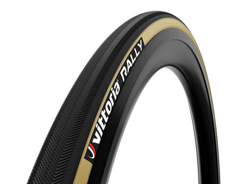 Vittoria Rally Tire: Tubular, 700x25, Black/Tan