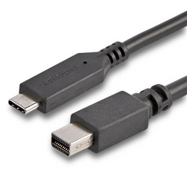 Кабельный разъем/переходник Черный StarTech.com CDP2MDPMM6B  1,8 m USB Type-C Mini DisplayPort
