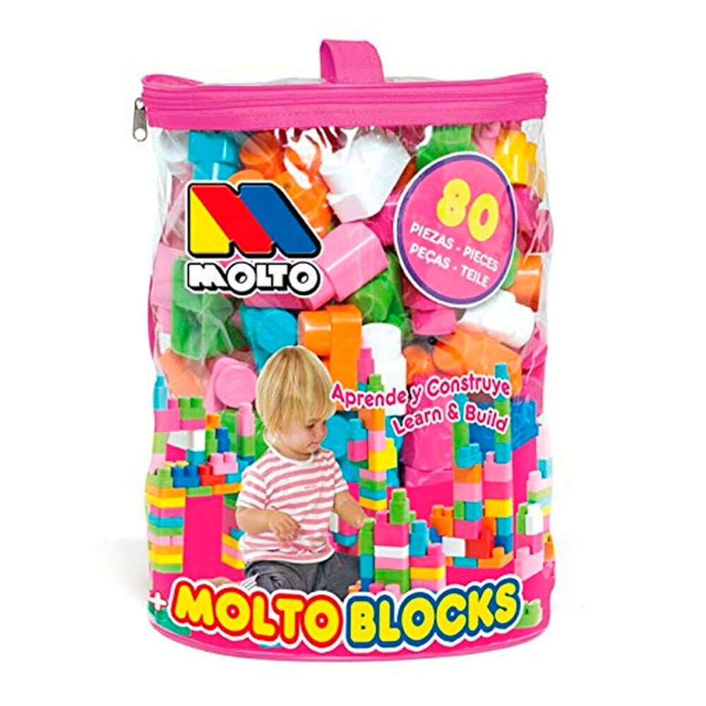 MOLTO Bag With 80 Pieces Construction Game