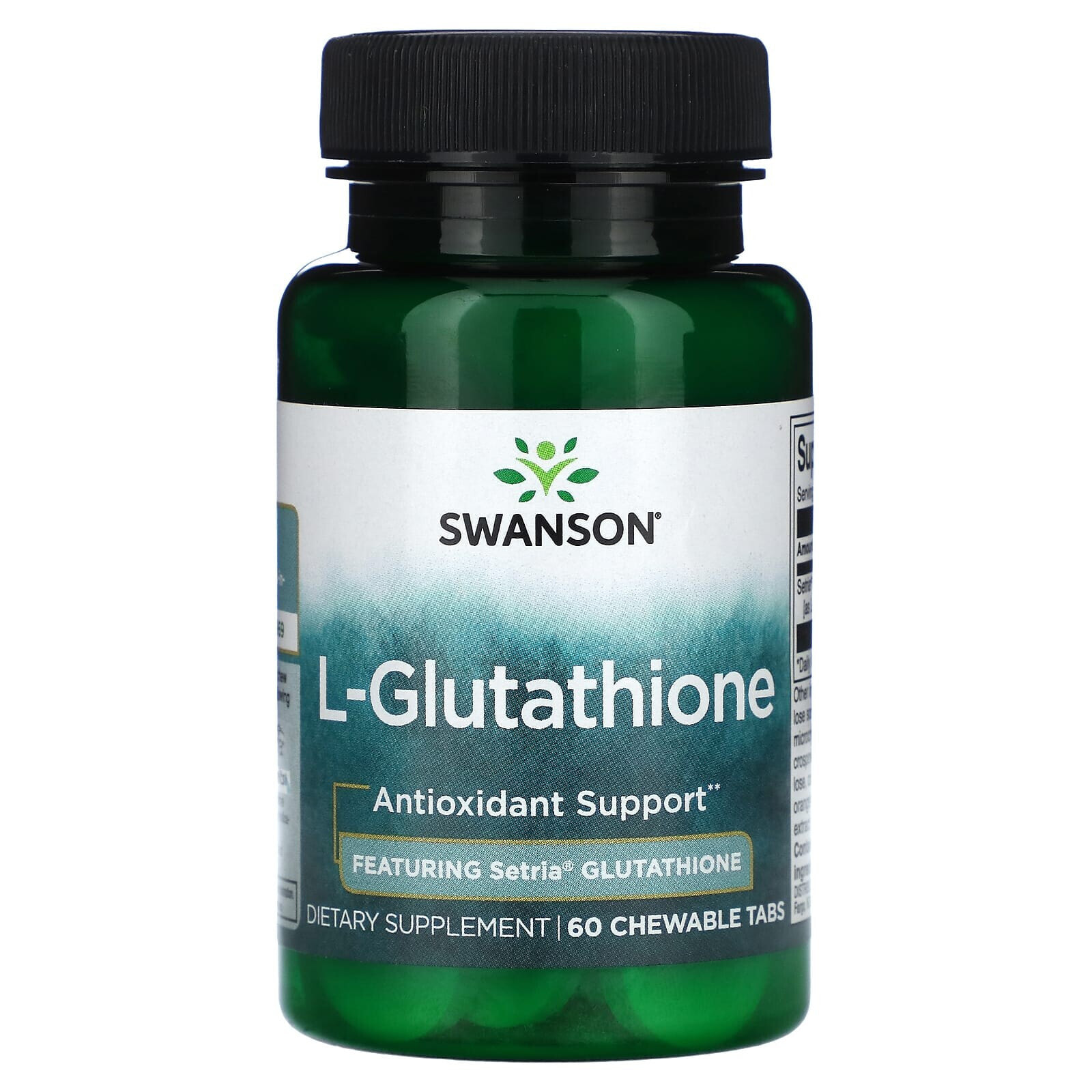 Swanson, L-глутатион`` 60 жевательных таблеток