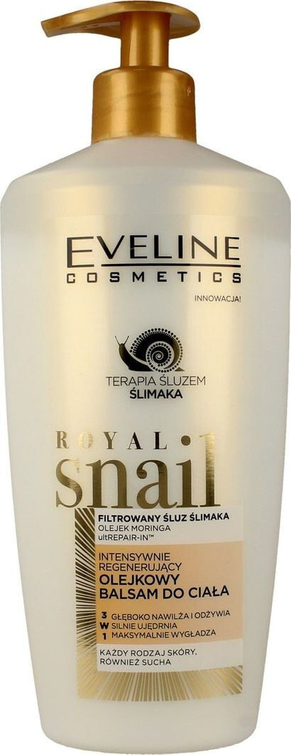 Крем или лосьон для тела Eveline Royal Snail intensywnie regenerujący olejkowy balsam do ciała 350ml