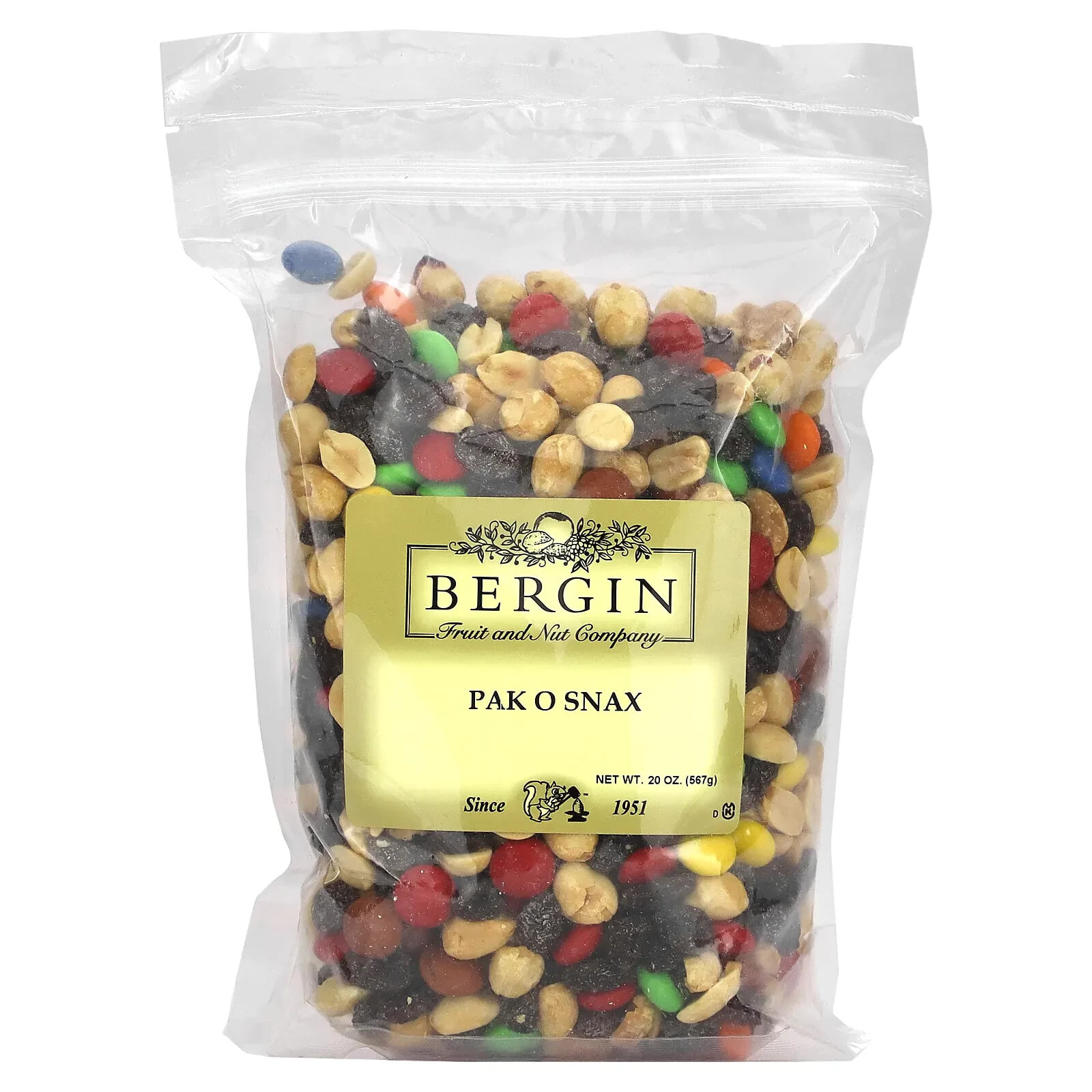 Bergin Fruit and Nut Company, Pak O Snax, 567 г (20 унций)