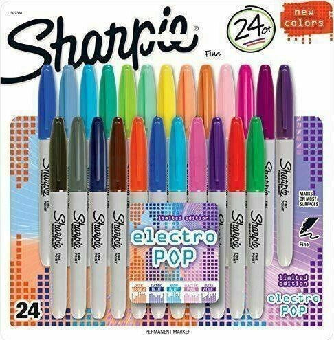 Набор фломастеров для рисования Sharpie Sharpie-zestaw markerów Fine Electro 24 szt