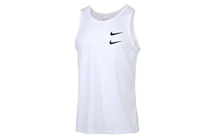 Nike 运动训练双Logo背心 男款 白色 / Куртка Nike Logo CQ5294-100