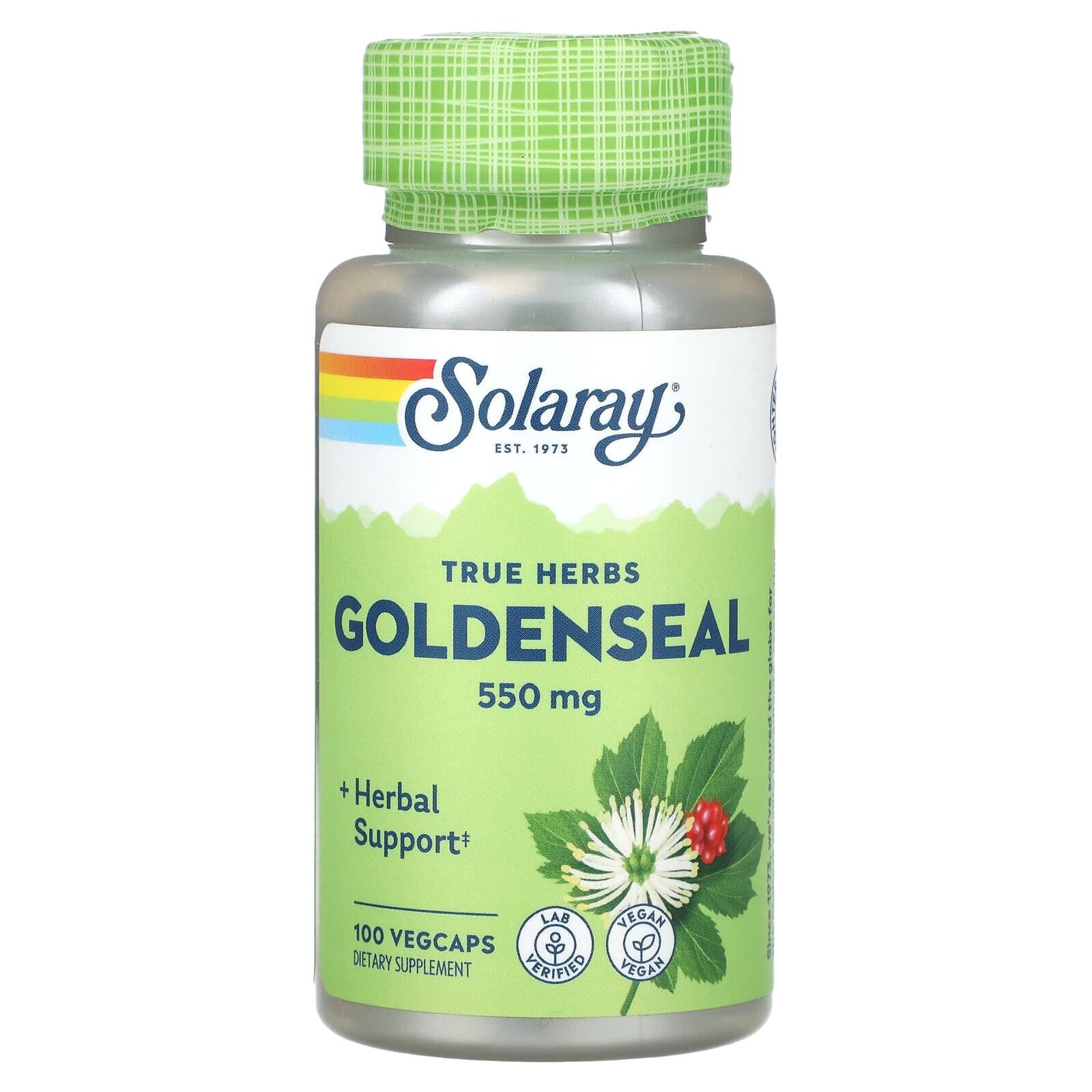 Solaray, True Herbs, Goldenseal, 550 mg, 100 VegCaps