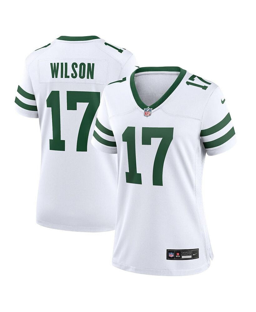 Nike women's Garrett Wilson White New York Jets Legacy Player Game Jersey