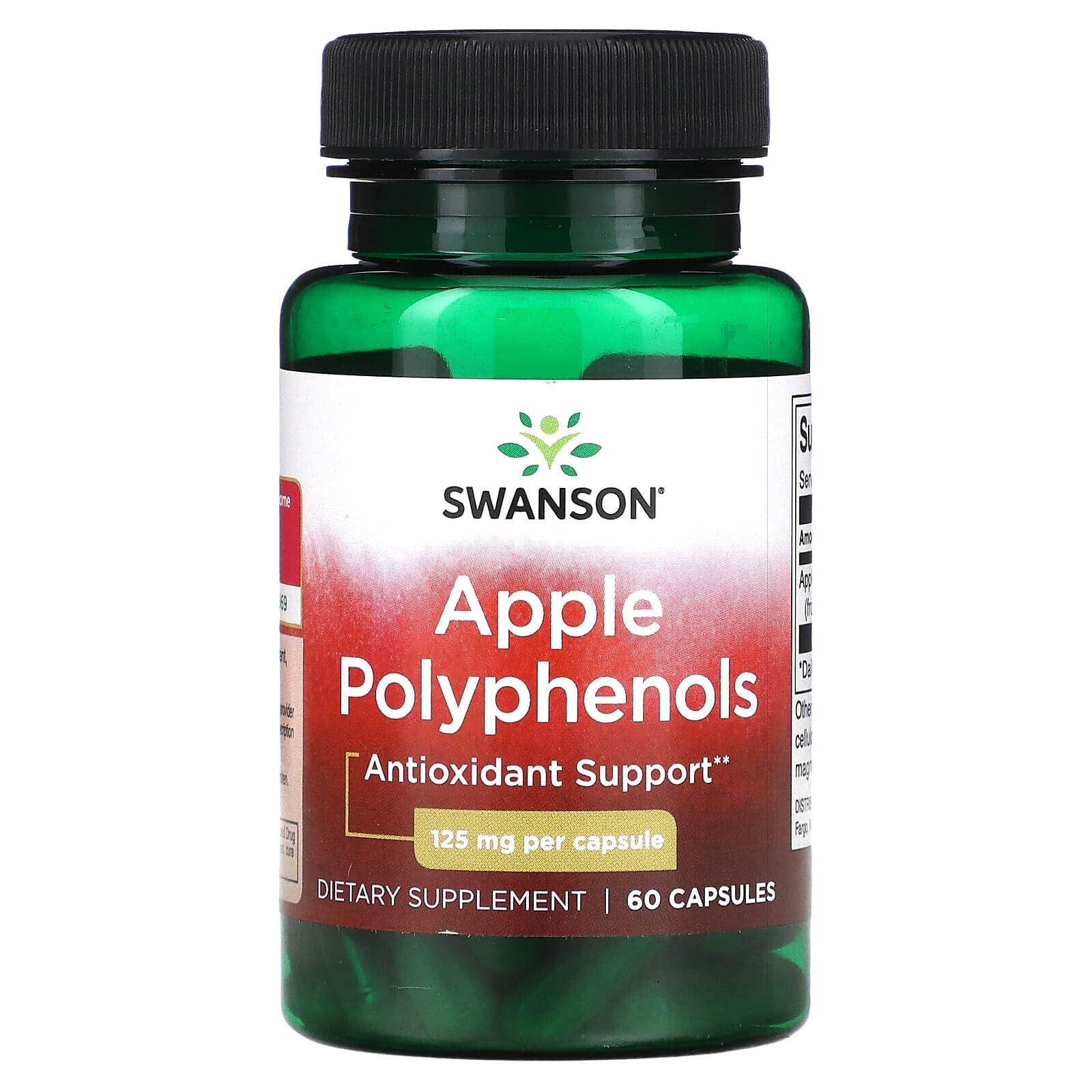 Swanson, Яблочные полифенолы, 125 мг, 60 капсул