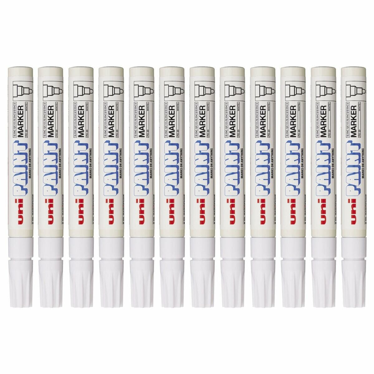 Permanent marker Uni-Ball PX-20 White