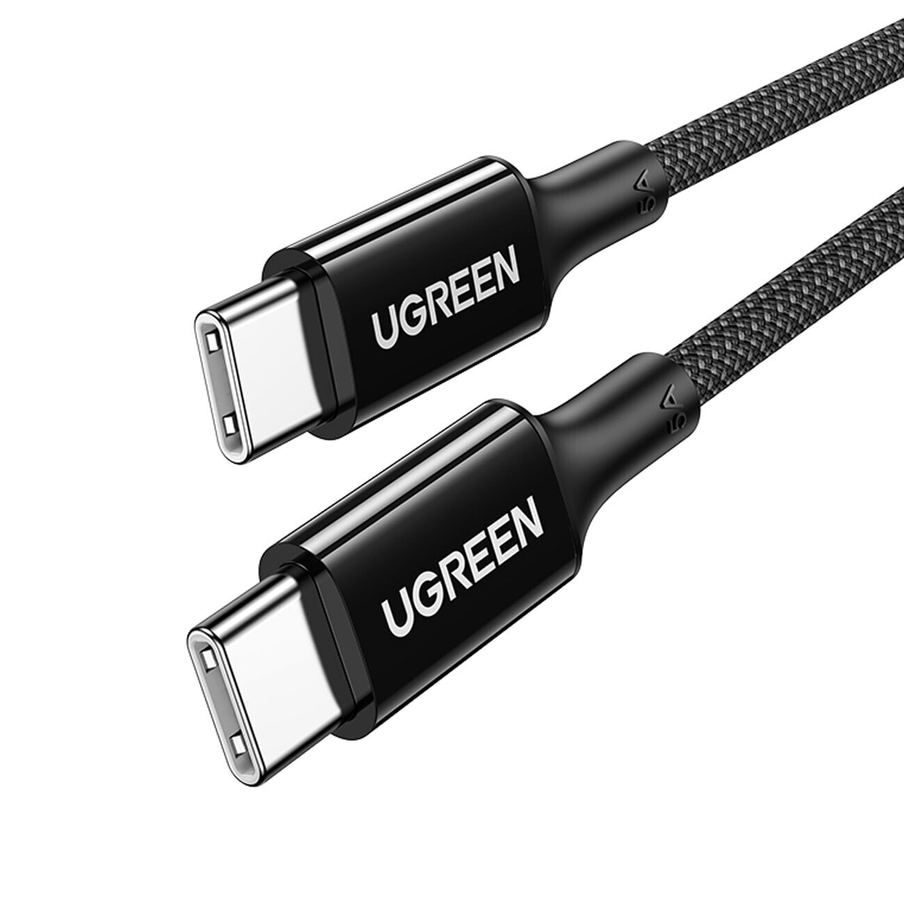 Kabel przewód USB-C w oplocie PD 100W 5A 480Mb/s 1m czarny