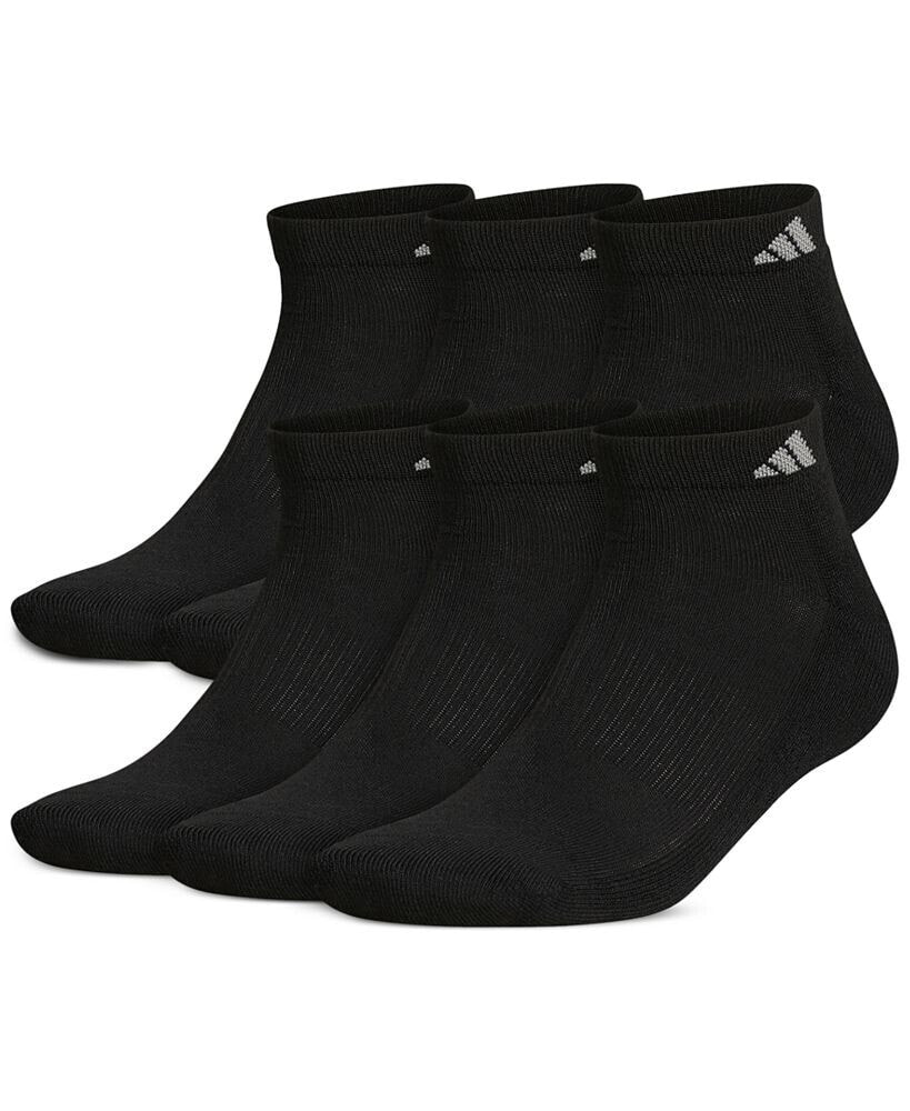 Men's Low-Cut Cushioned Extended Size Socks, 6 Pack