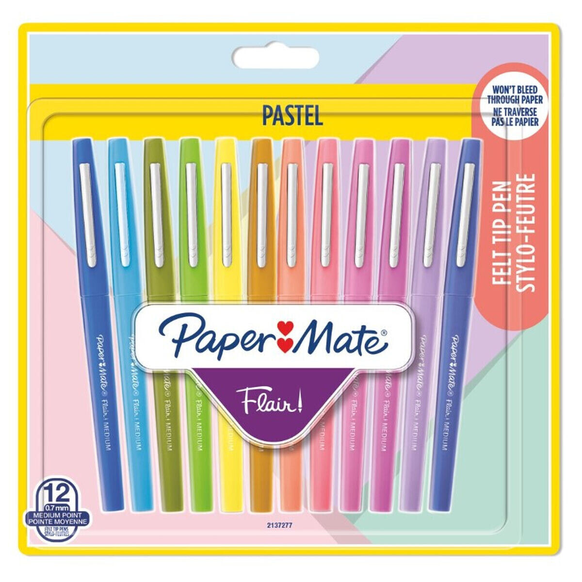 Set of Felt Tip Pens Paper Mate 2137277 12 Pieces