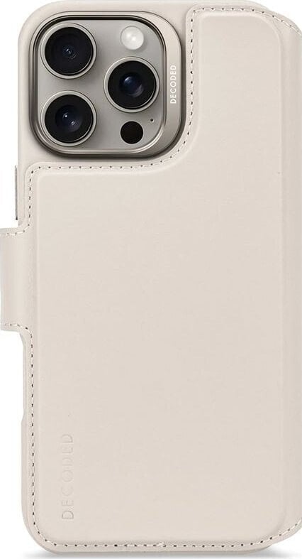 Decoded Decoded Leather Detachable Wallet, clay - iPhone 16 Pro Max