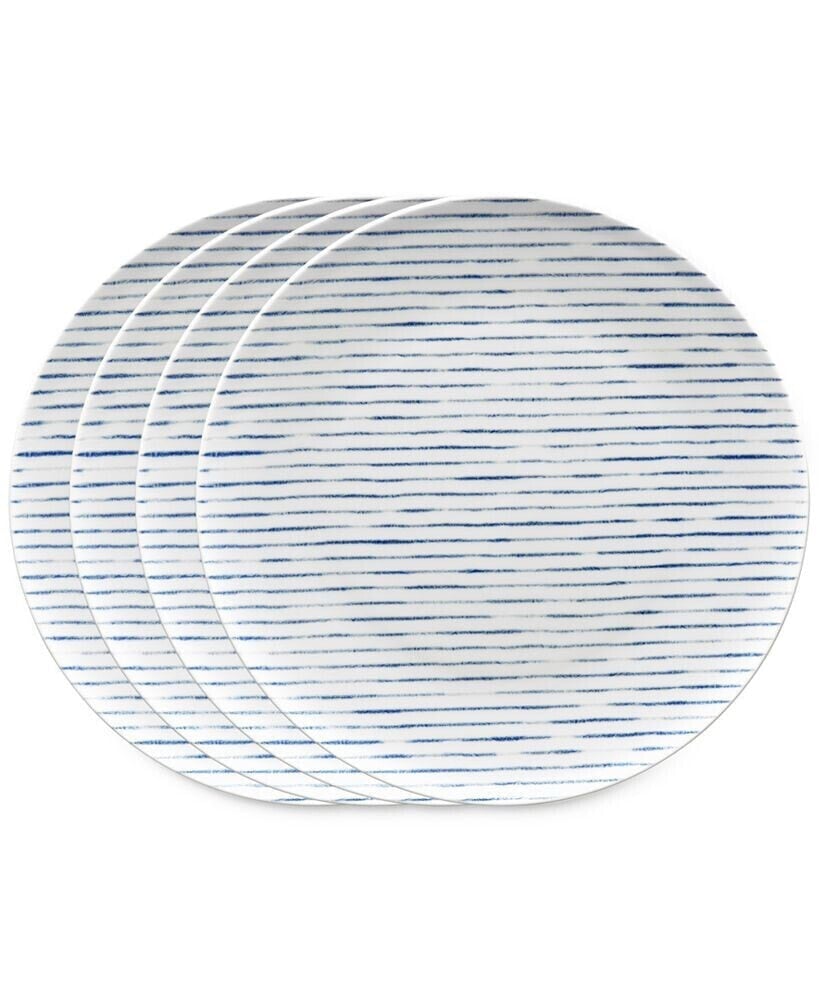 Hammock Stripes Coupe Dinner Plates, Set of 4