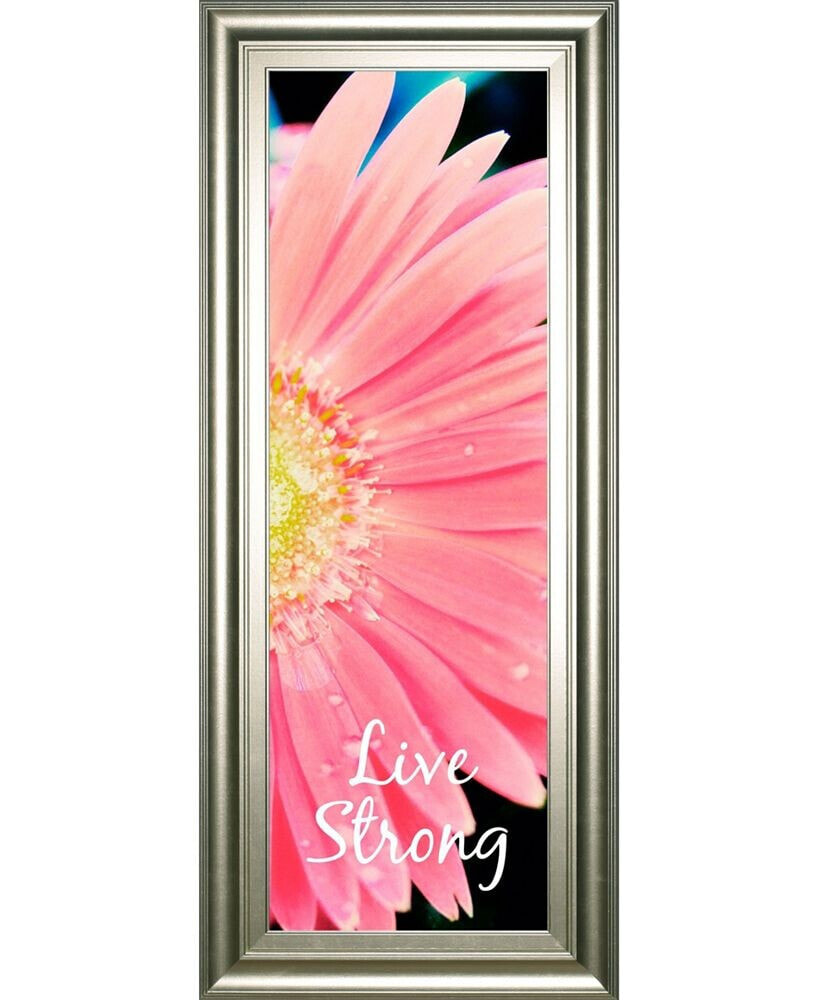 Classy Art live Strong Daisy by Susan Bryant Framed Print Wall Art - 18