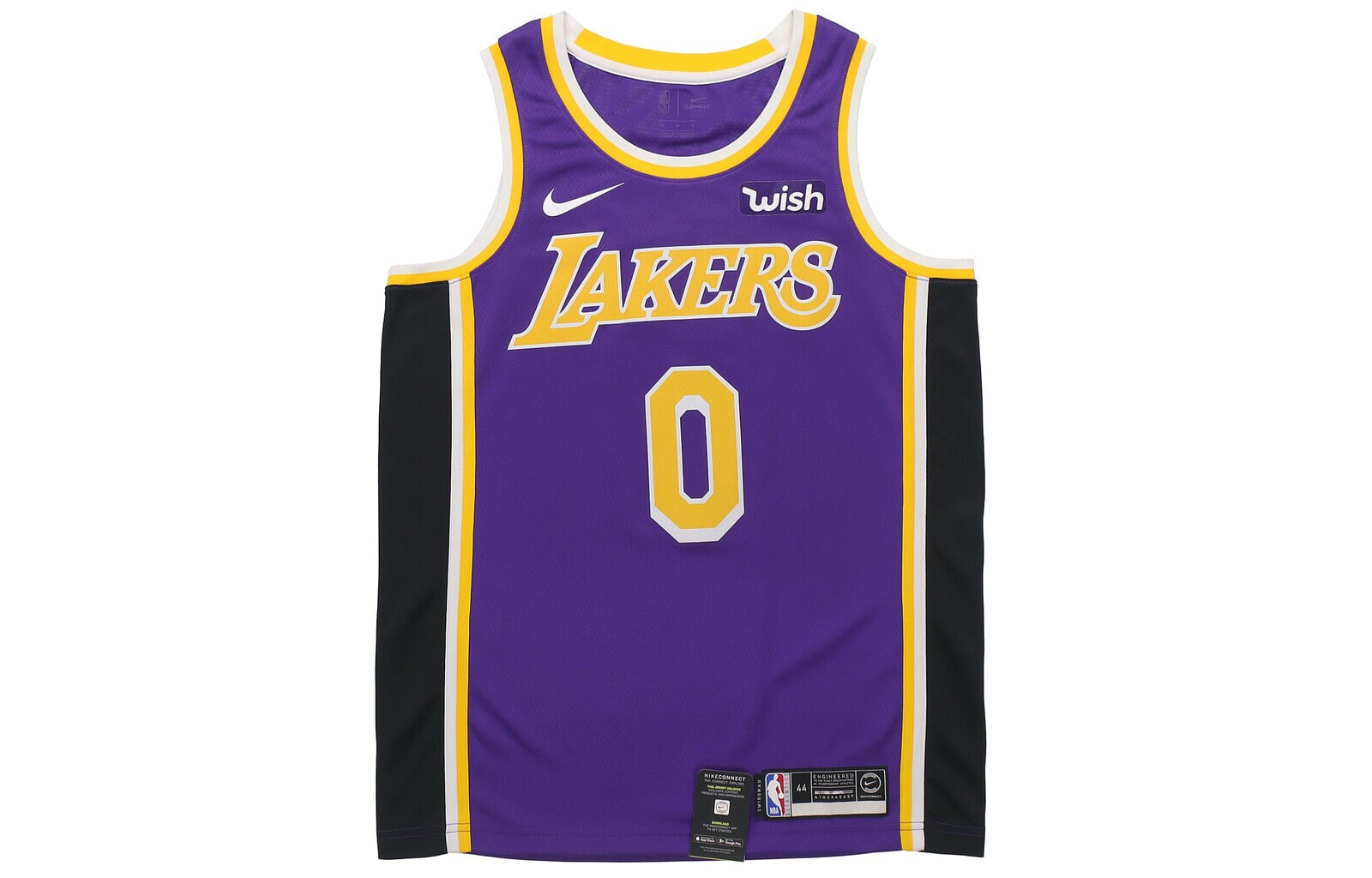 Nike NBA 篮球运动球衣 宣告限定 SW球迷版 洛杉矶湖人队 宽松 库兹马 0号 男款 紫色 / Nike NBA SW AA7097-512