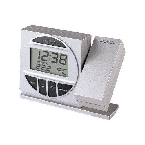 Technoline Radio Controlled Alarm Clock with Projection Серебристый WT 590
