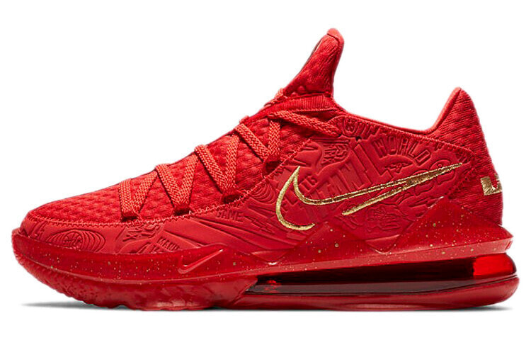 Titan x Nike LeBron 17 Low 金红 国外版 / Кроссовки баскетбольные Nike LeBron CD5008-600