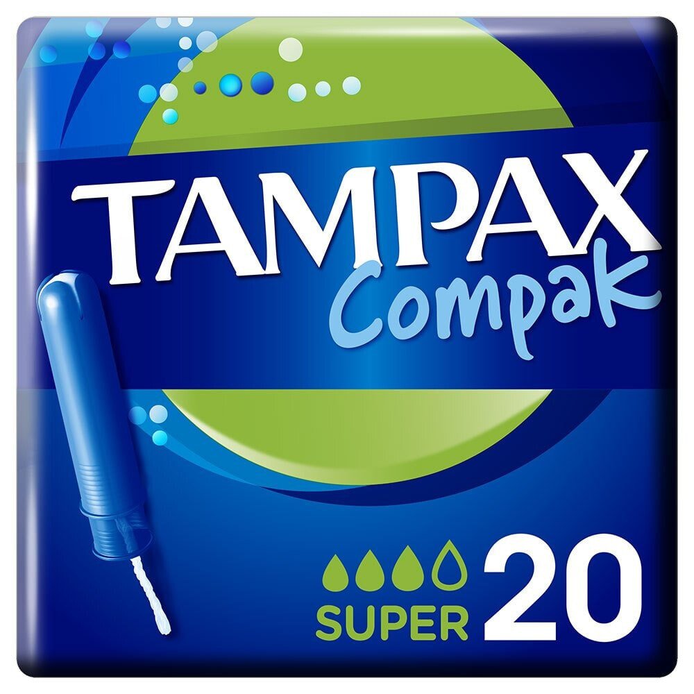 TAMPAX Compak Super 20 Units Compresses