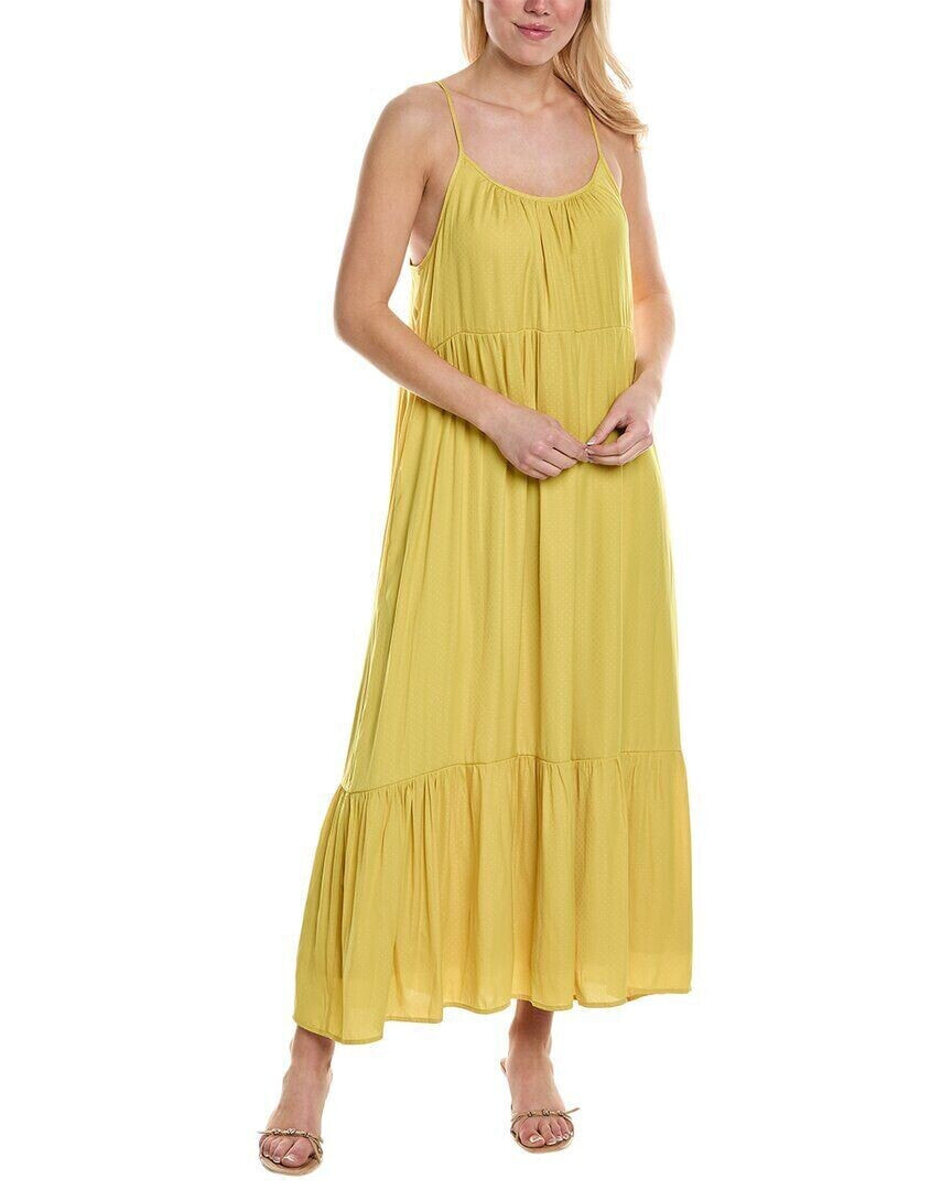 Saltwater Luxe Tank Midi Dress Women's Yellow L