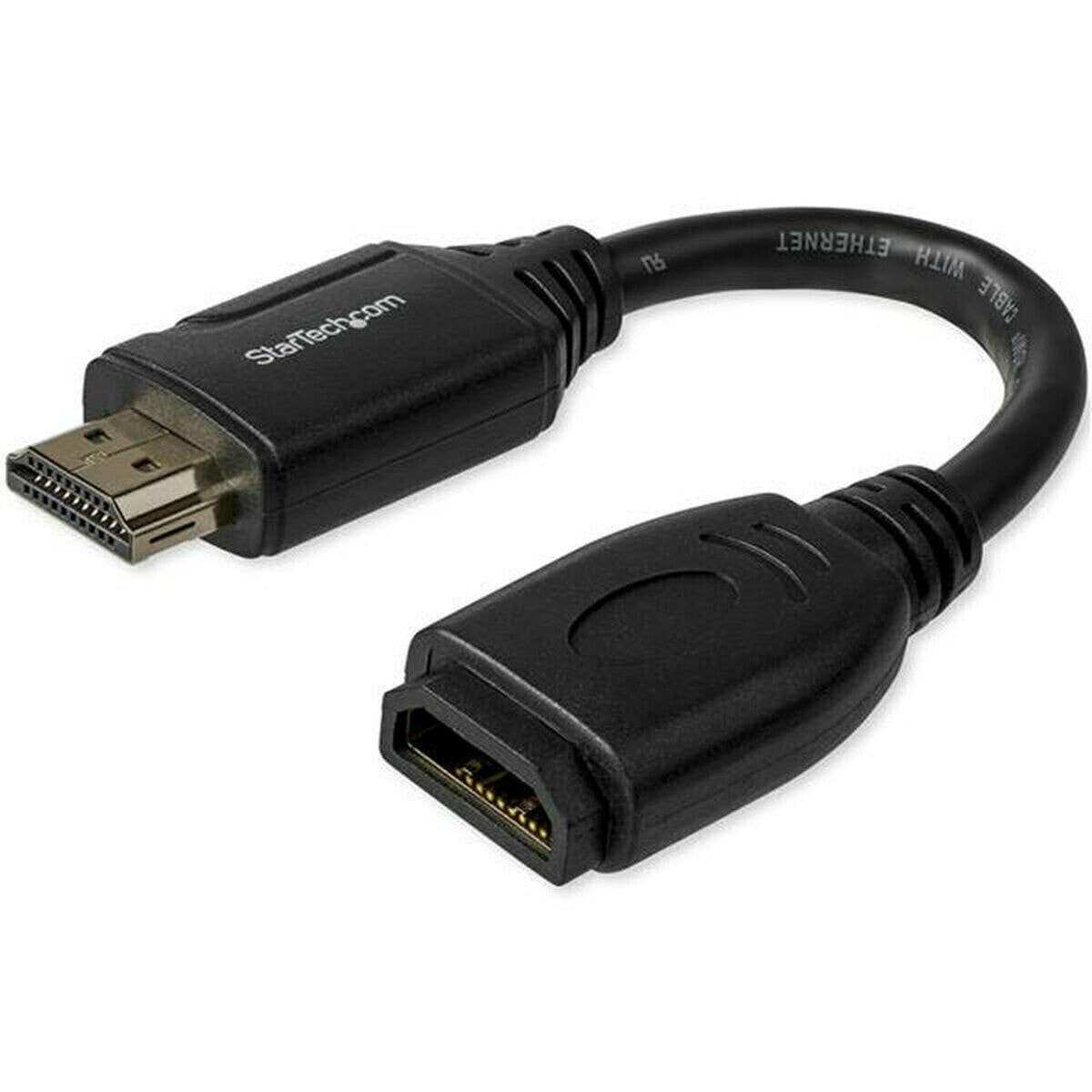 Кабель HDMI Startech HD2MF6INL 15 cm Чёрный