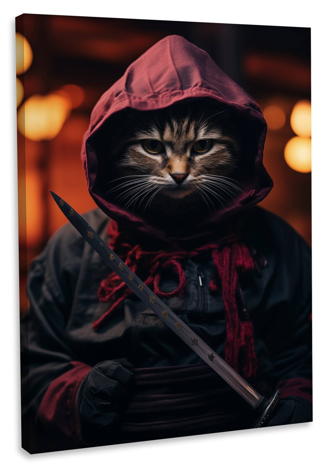 Leinwandbild Cat Warrior IV