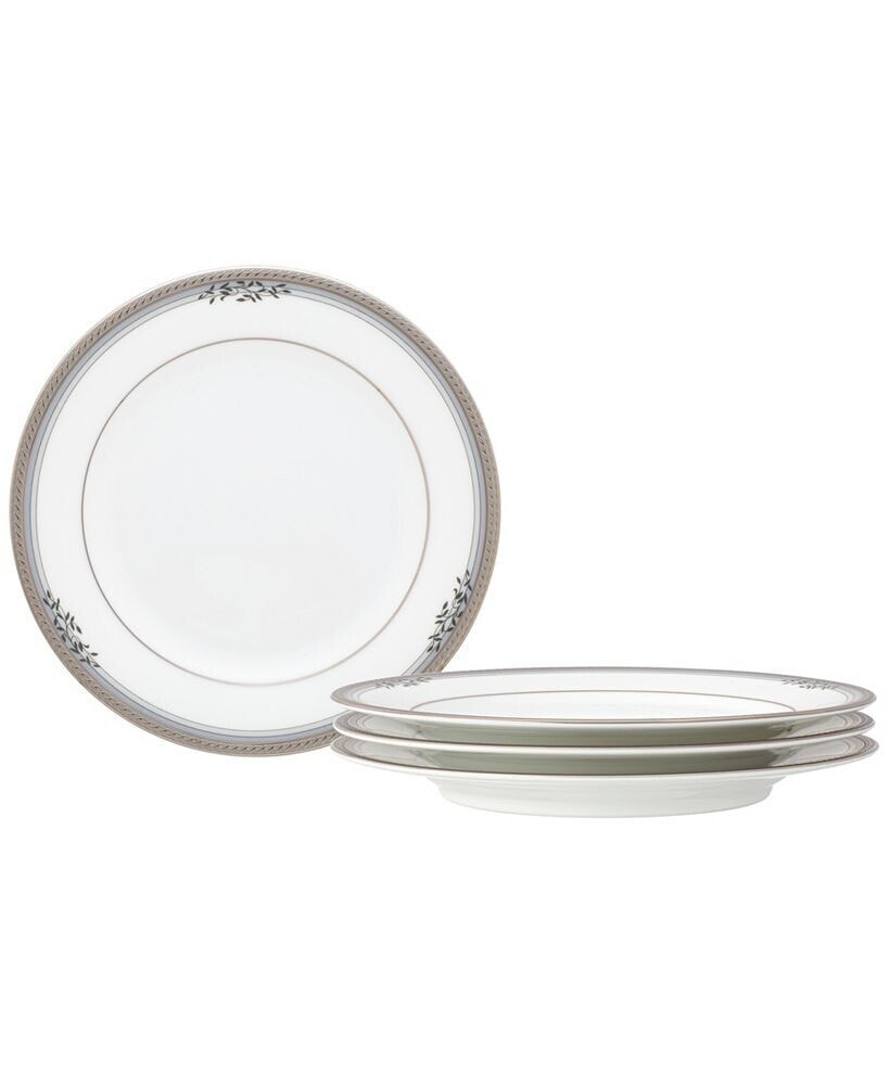 Noritake laurelvale 4 Piece Bread Butter or Appetizer Plates Butter or Appetizer Plate Set, Service for 4