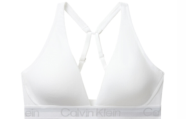 CK/Calvin Klein 薄衬垫三角杯型文胸 白色 / Белье CKCalvin Klein QF6683-100