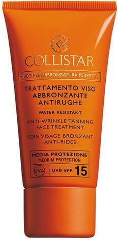 Средство для загара и защиты от солнца Collistar Anti-Wrinkle Tanning Face Treatment SPF15 W 50ml