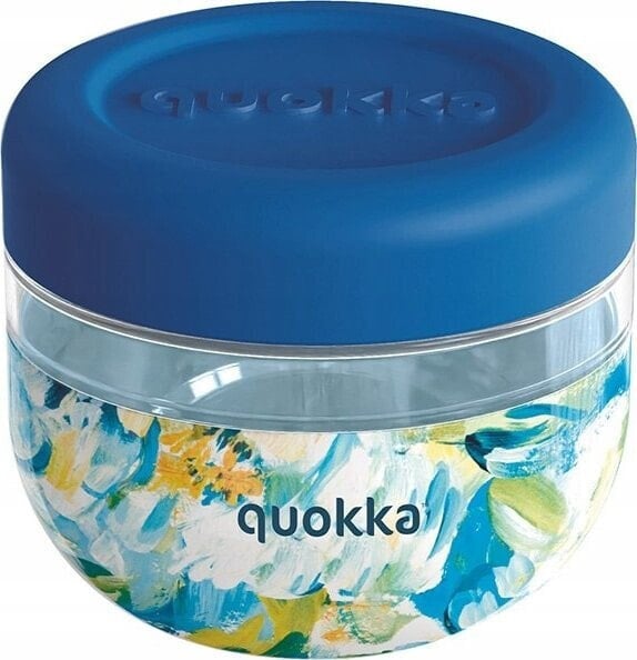 Quokka Quokka Bubble Food Jar - Pojemnik na żywność / lunchbox 500 ml (Blue Peonies)