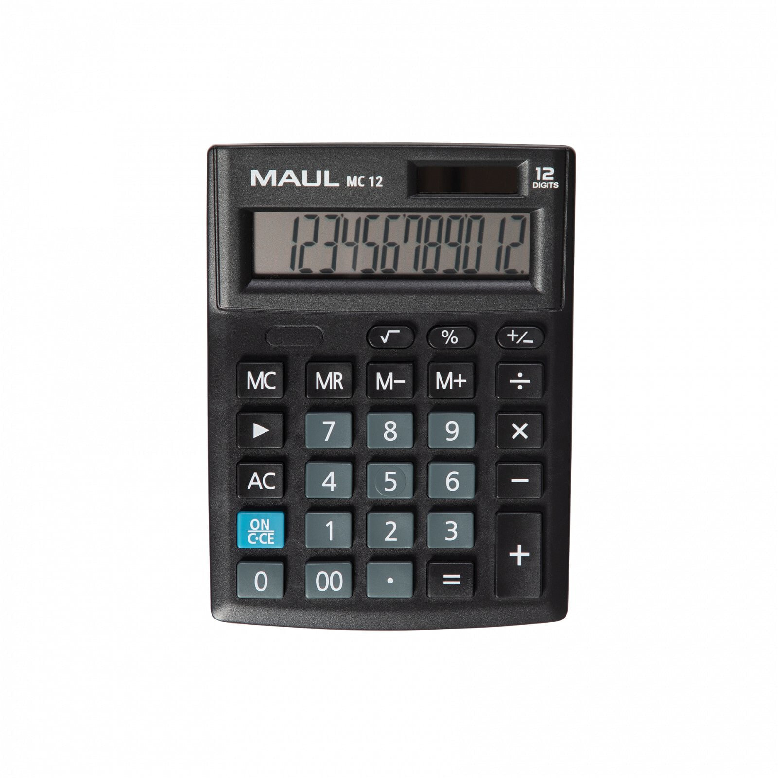 MAUL MC 12 - Pocket - Display - 12 digits - 1 lines - Battery - Black