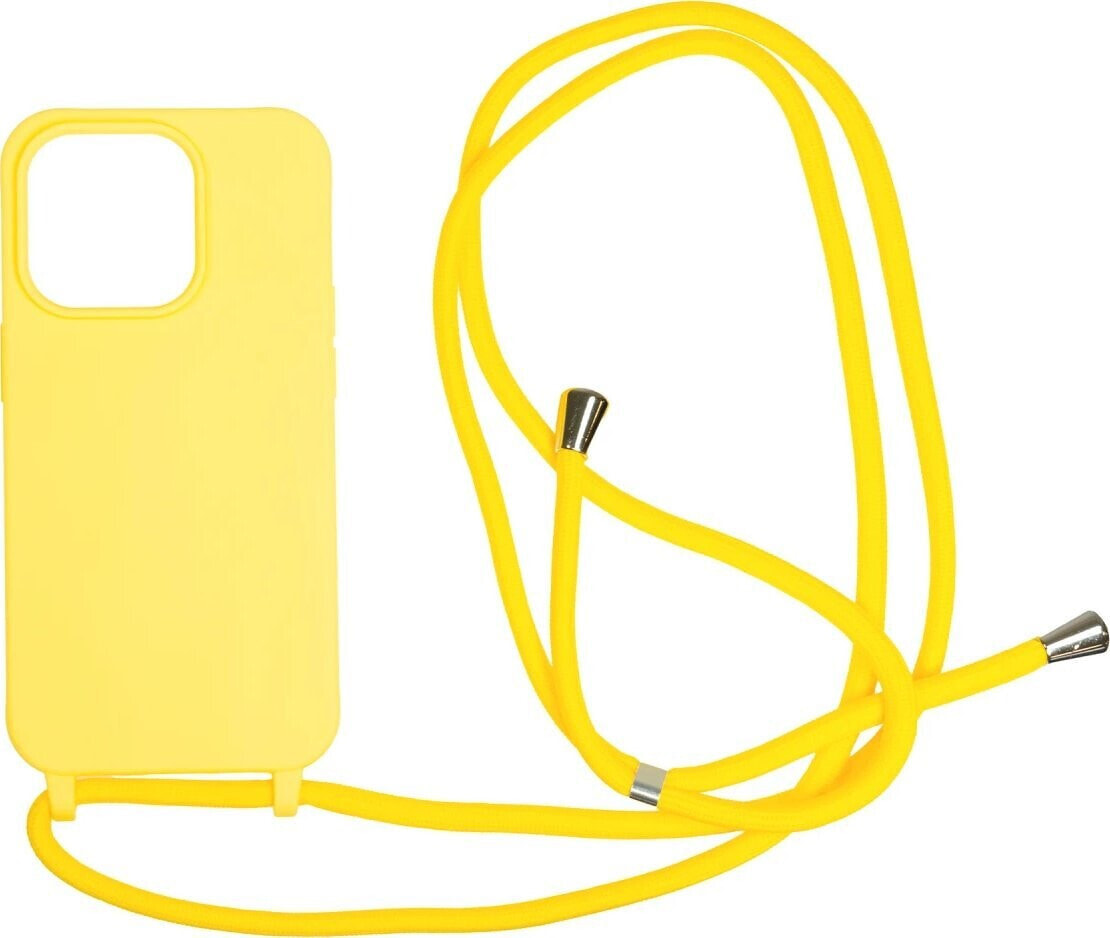 MOBILE ORIGIN Lanyard Case - Etui ze smyczą, yellow do iPhone 14 Pro