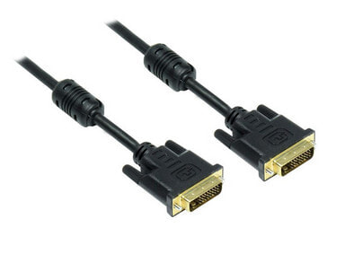 Alcasa 1.8m DVI-D m/m DVI кабель 1,8 m Черный 4310-DG2