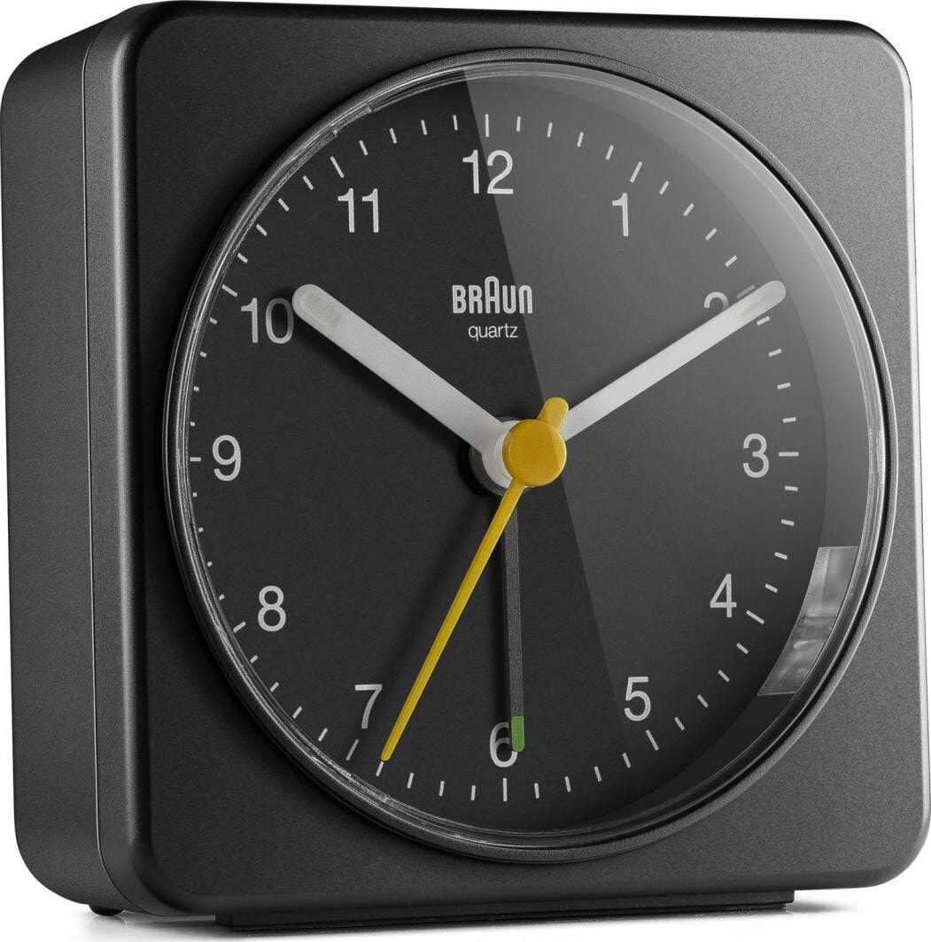 Braun BC 03 B quartz alarm clock, black (67082)