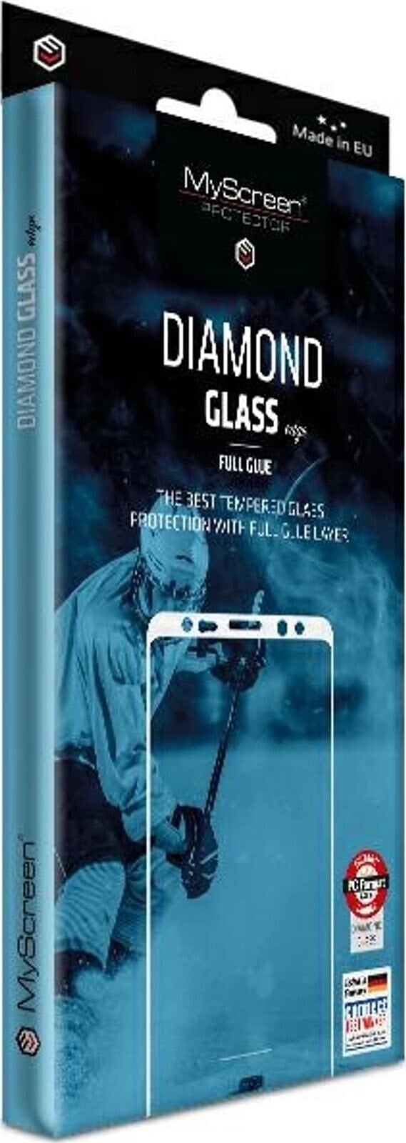 MyScreen Protector MyScreen Protector - Szkło hartowane z klejem na całej powierzchni DIAMOND GLASS edge FULL GLUE (czarna ramka) do ZTE Blade A72s