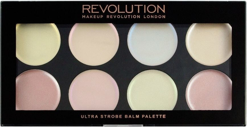 Makeup Revolution Ultra Strobe Balm Palette  Палетка из 8-ми кремовых хайлайтеров для лица 13 г