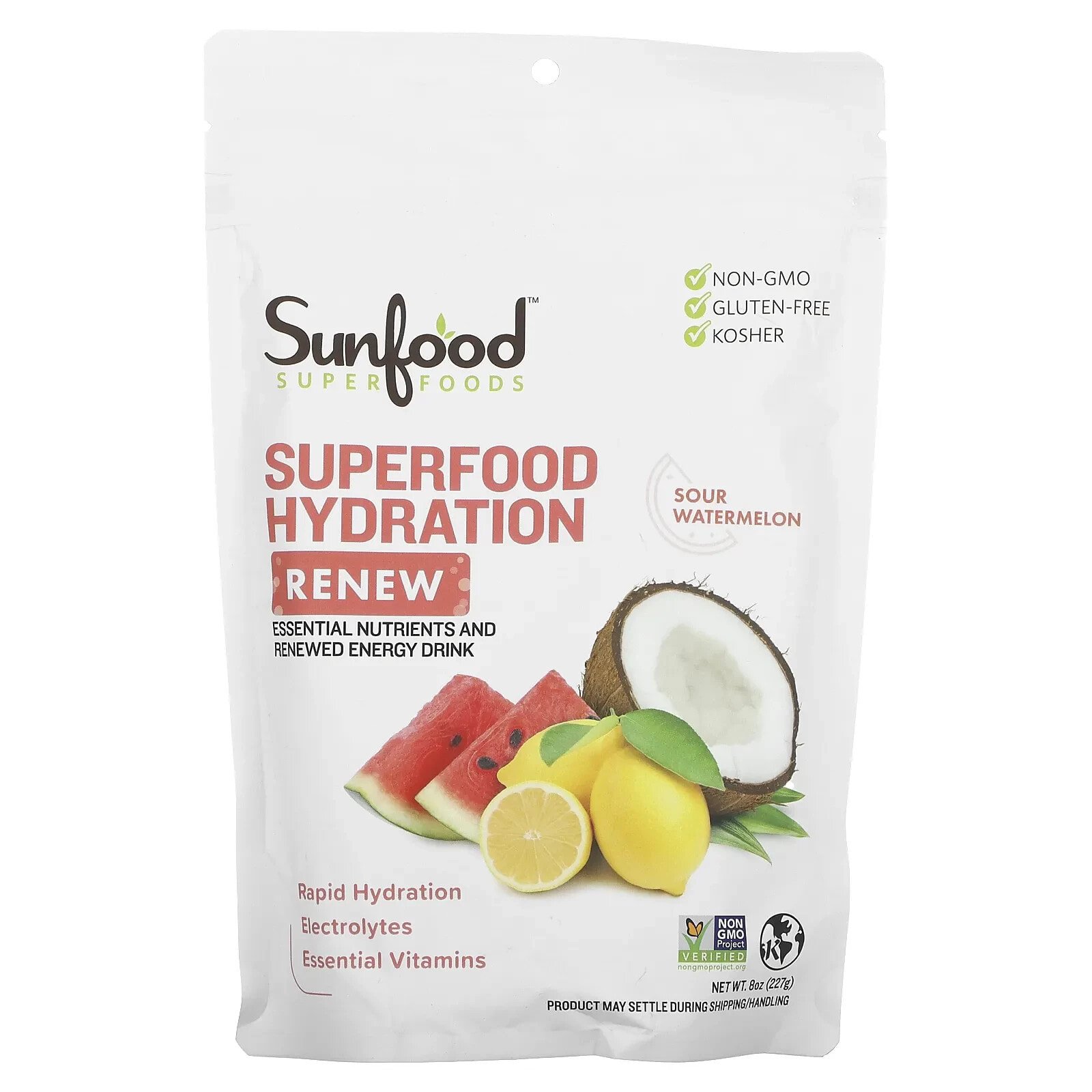 Superfood Hydration Renew, Sour Watermelon, 8 oz (227 g)