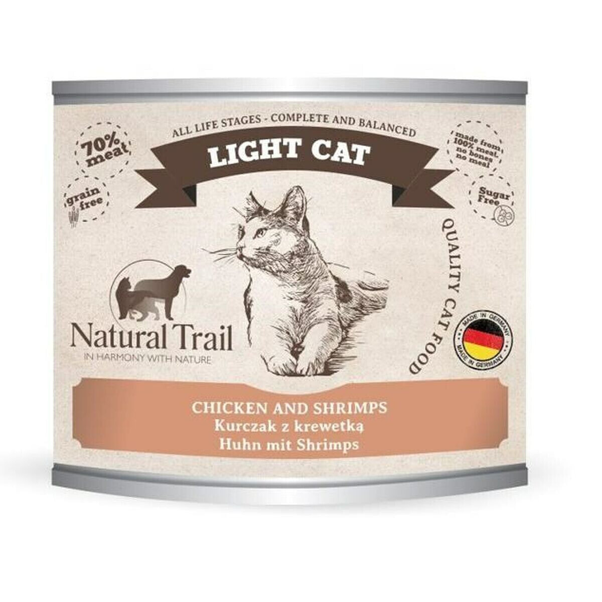 Cat food NATURAL TRAIL Light Cat Chicken Chicken 200 g