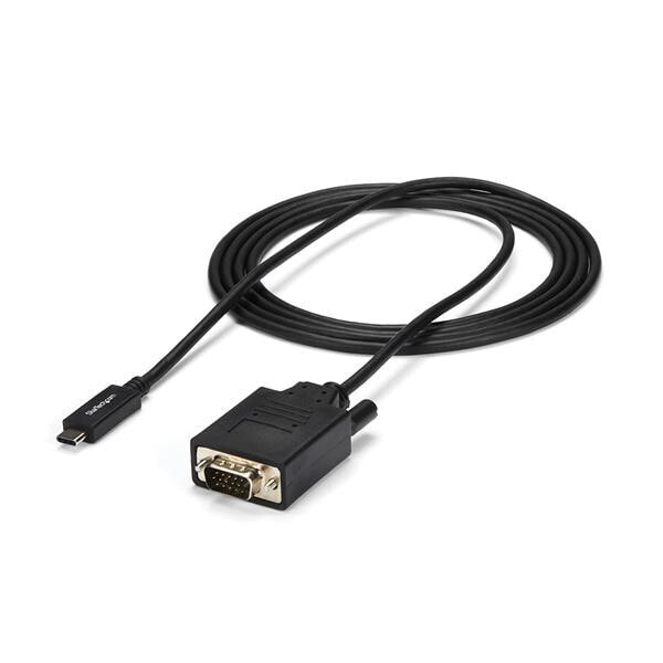 StarTech.com CDP2VGAMM2MB видео кабель адаптер 2 m USB Type-C VGA (D-Sub) Черный