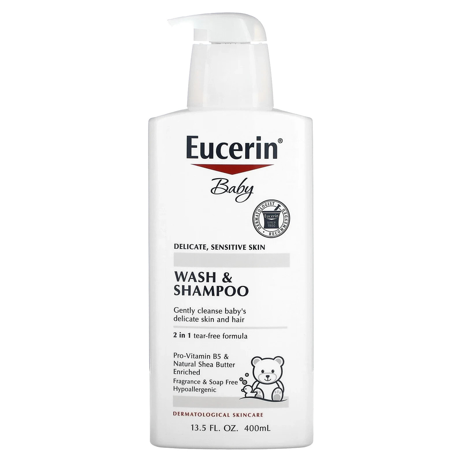Eucerin Baby Wash & Shampoo Шампунь и гель для купания для чувствительной детской кожи 400 мл